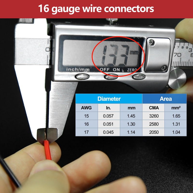 G 16 AWG 2 Pin Connector, 2 Wire Connector for Car, Truck, Boat, and Various Applications, Male and Female Wire Waterproof Connection (5 Kit) - Image 2